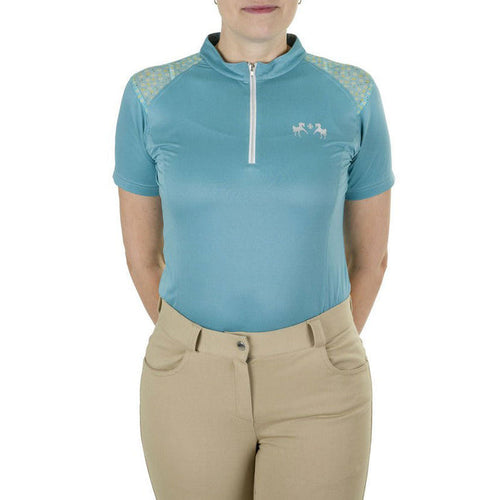 Equine Couture Women Daisy Printed Smyrna Sport Shirt