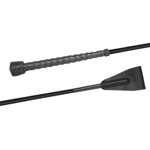 Fleck Woven Nylon Covered Stick, Wrapped Leather Handle Jump Bat- 18"