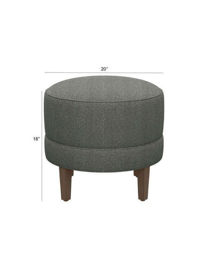 Maven Dark Gray Sofa Stool - Urban Galleria