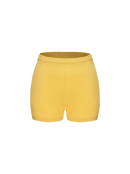 Kennedy Knit Shorts (Yellow) (Final Sale)