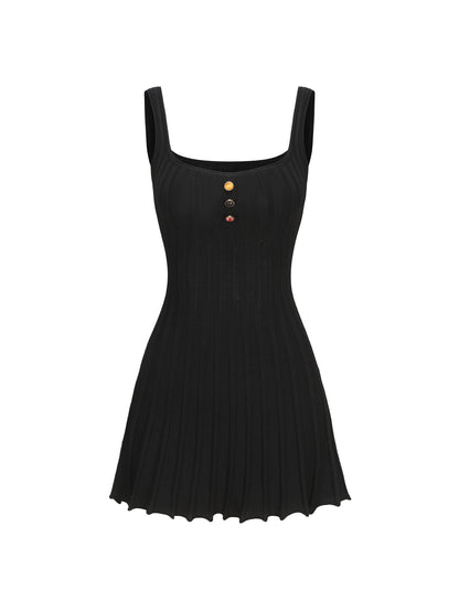 Janelle Knit Dress (Black) (Final Sale)