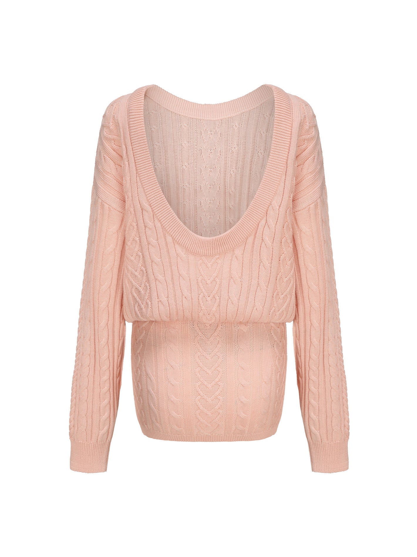 Kendall Knit Dress (Peach) (Final Sale)