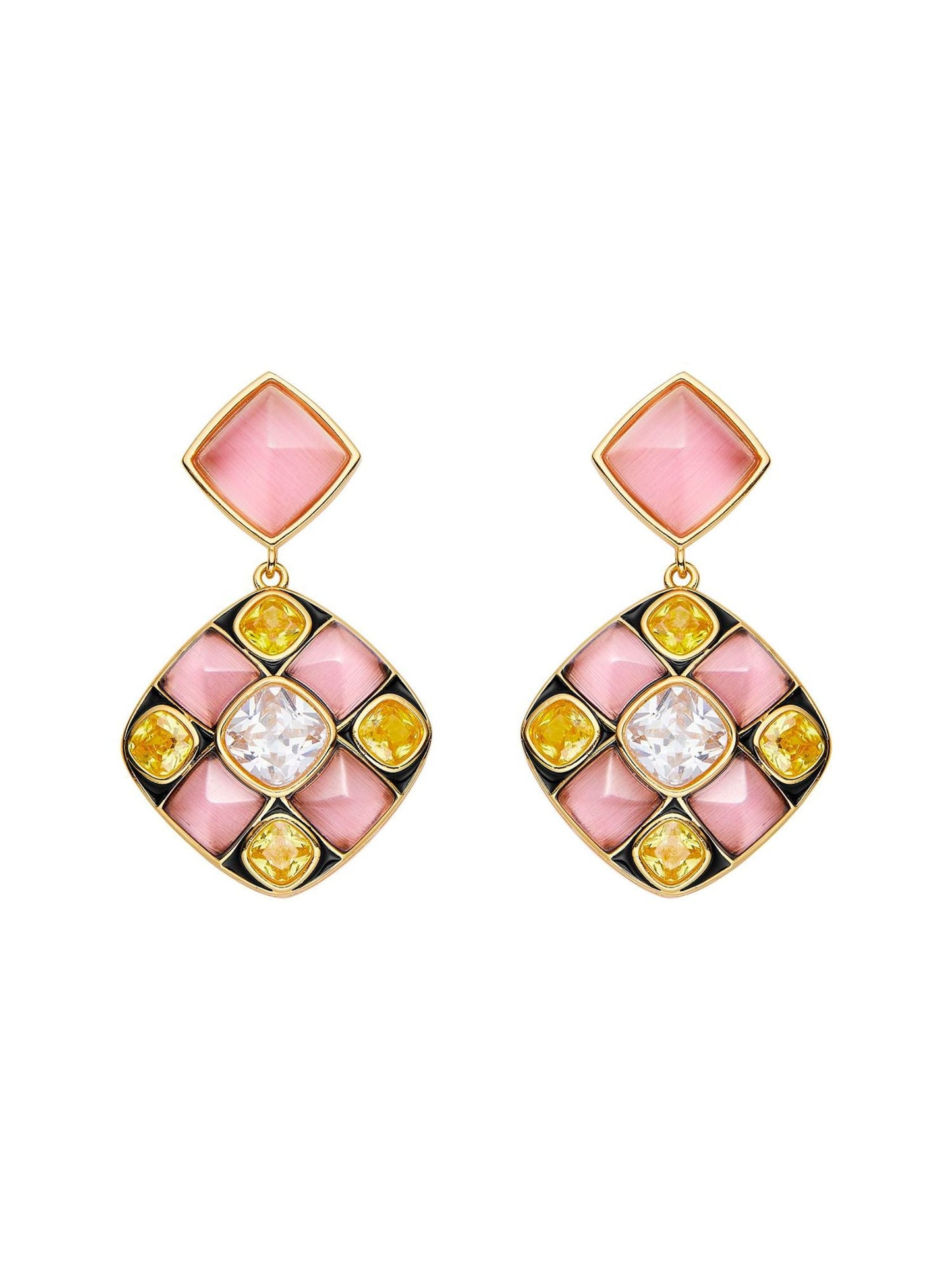 Claudia Earrings (Pink) (Final Sale)