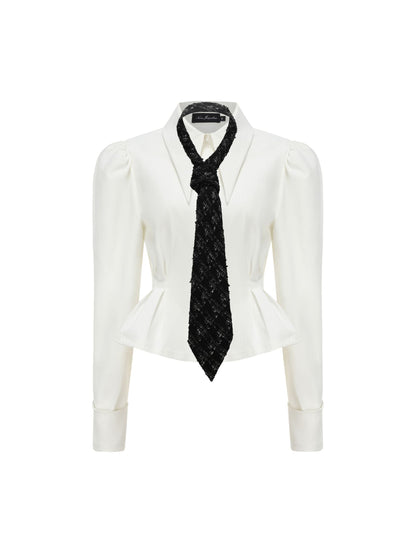 Kensie Top + Tie (Final Sale)