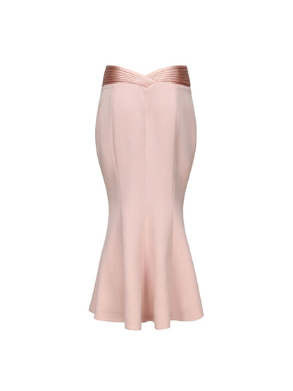 Belle Satin Skirt (Light Pink) (Final Sale)