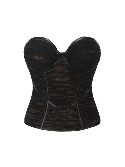 Cara Bustier Top (Black) (Final Sale)