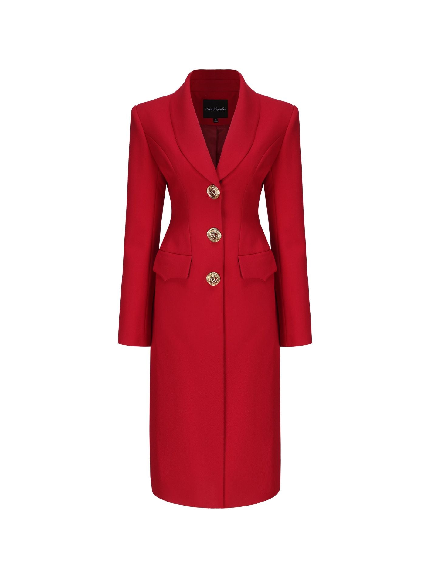 Evie Long Suit Jacket (Red) (Final Sale)