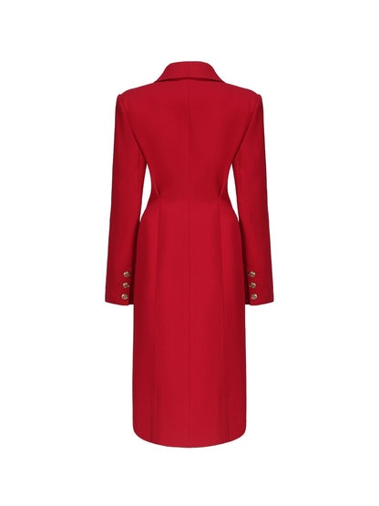 Evie Long Suit Jacket (Red) (Final Sale)