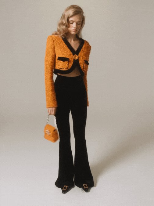 Miranda Crop Jacket (Yellow)