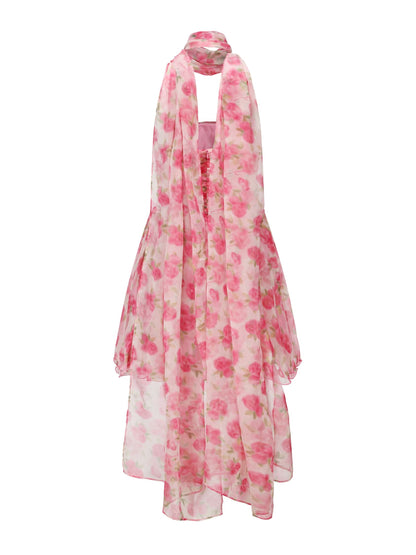 Chloe Dress (Pink Print) (Final Sale)