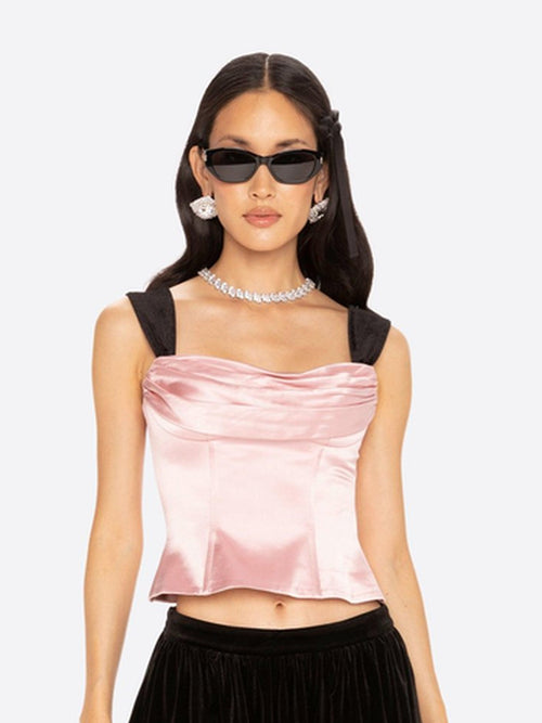 Gia Bow Top (Pink)