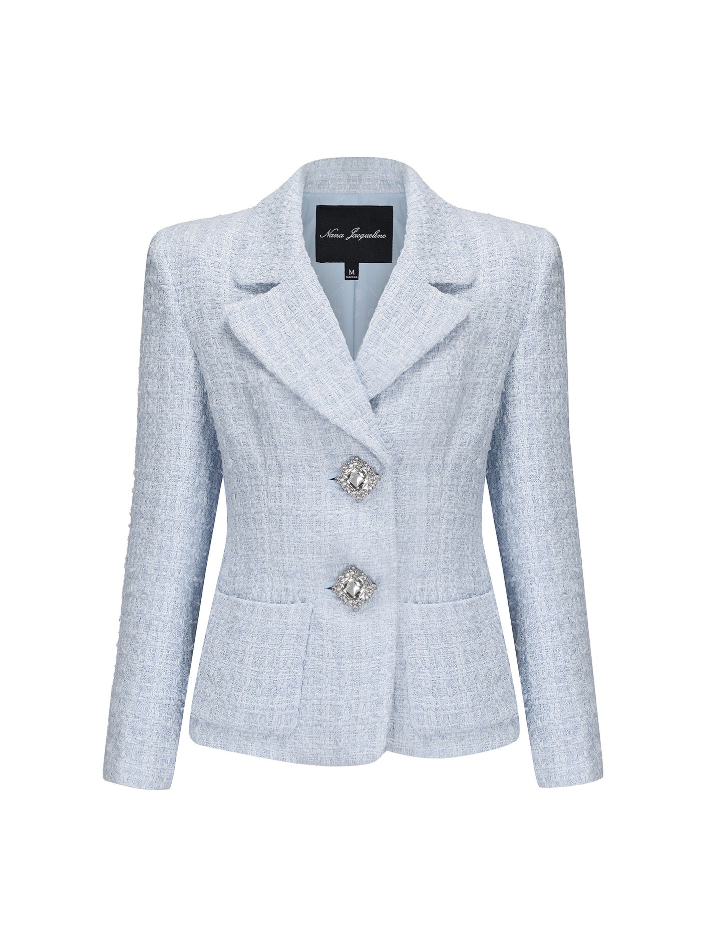 Maya Textured Lapel Blue Suit Jacket (Final Sale)