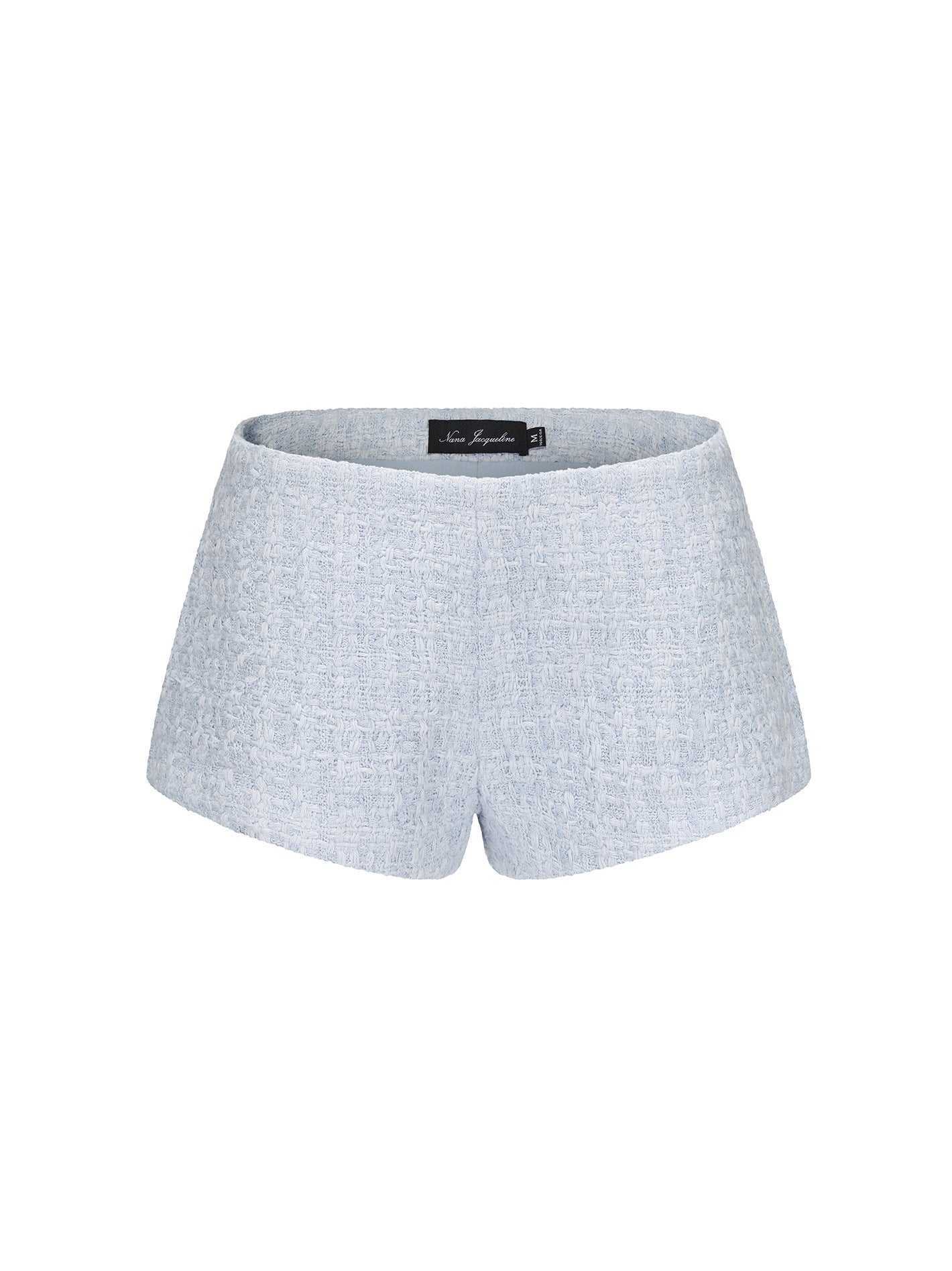 Annabella Textured Blue Woven Shorts (Final Sale)