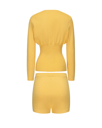 Naomi Knit Set (Yellow) (Final Sale)