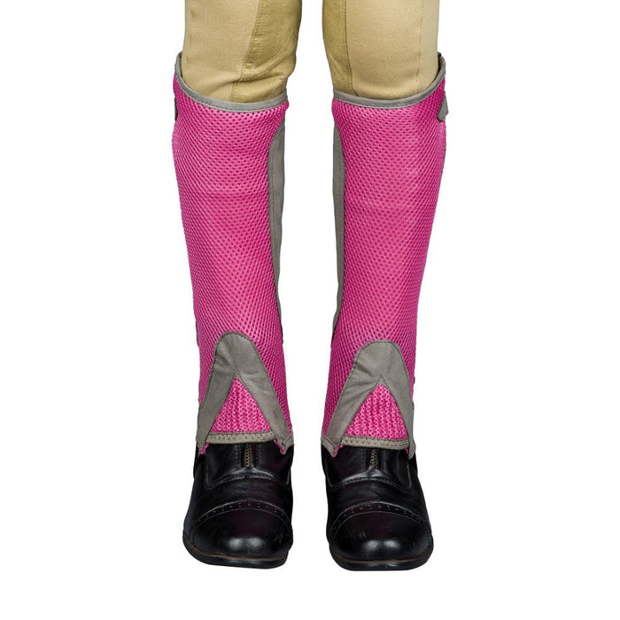 TuffRider Children's Double Up Air Mesh Half Chap and Glove Set - Breeches.com