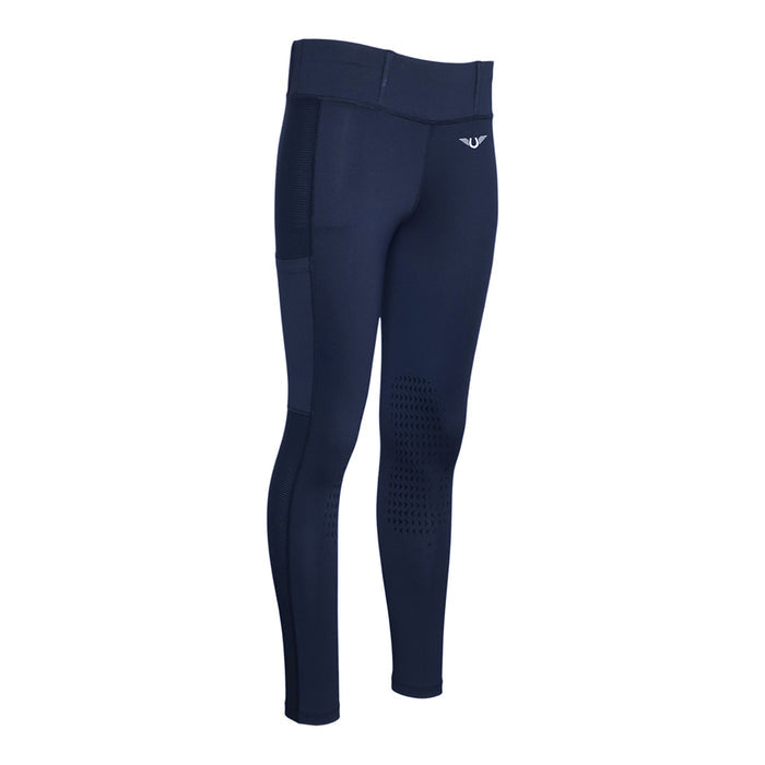 TuffRider Children's Ventilated Sport Tights With Phone Pockets and Belt Loops