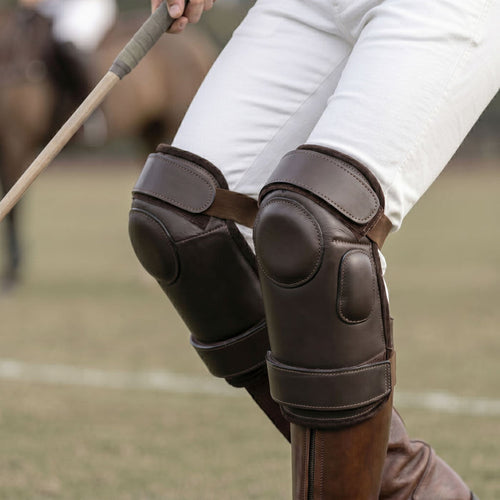 TuffRider Handcrafted Leather Polo Youth Knee Guards