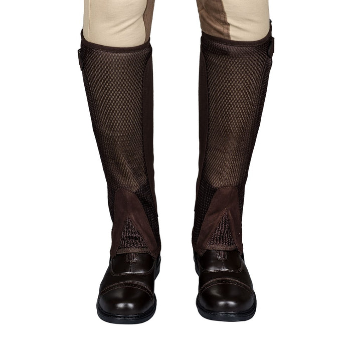 TuffRider Ladies Double Up Air Mesh Half Chap and Glove Set - Breeches.com