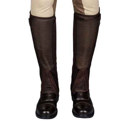 TuffRider Ladies Double Up Air Mesh Half Chap and Glove Set - Breeches.com